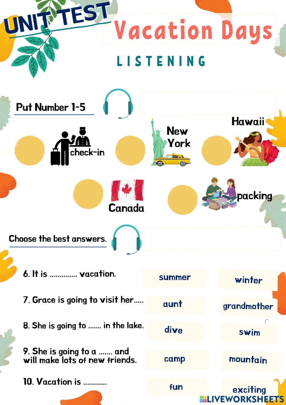 Unit 3 Vacation Days Worksheet Live Worksheets unit-3-vacation-days-worksheet-live-worksheets