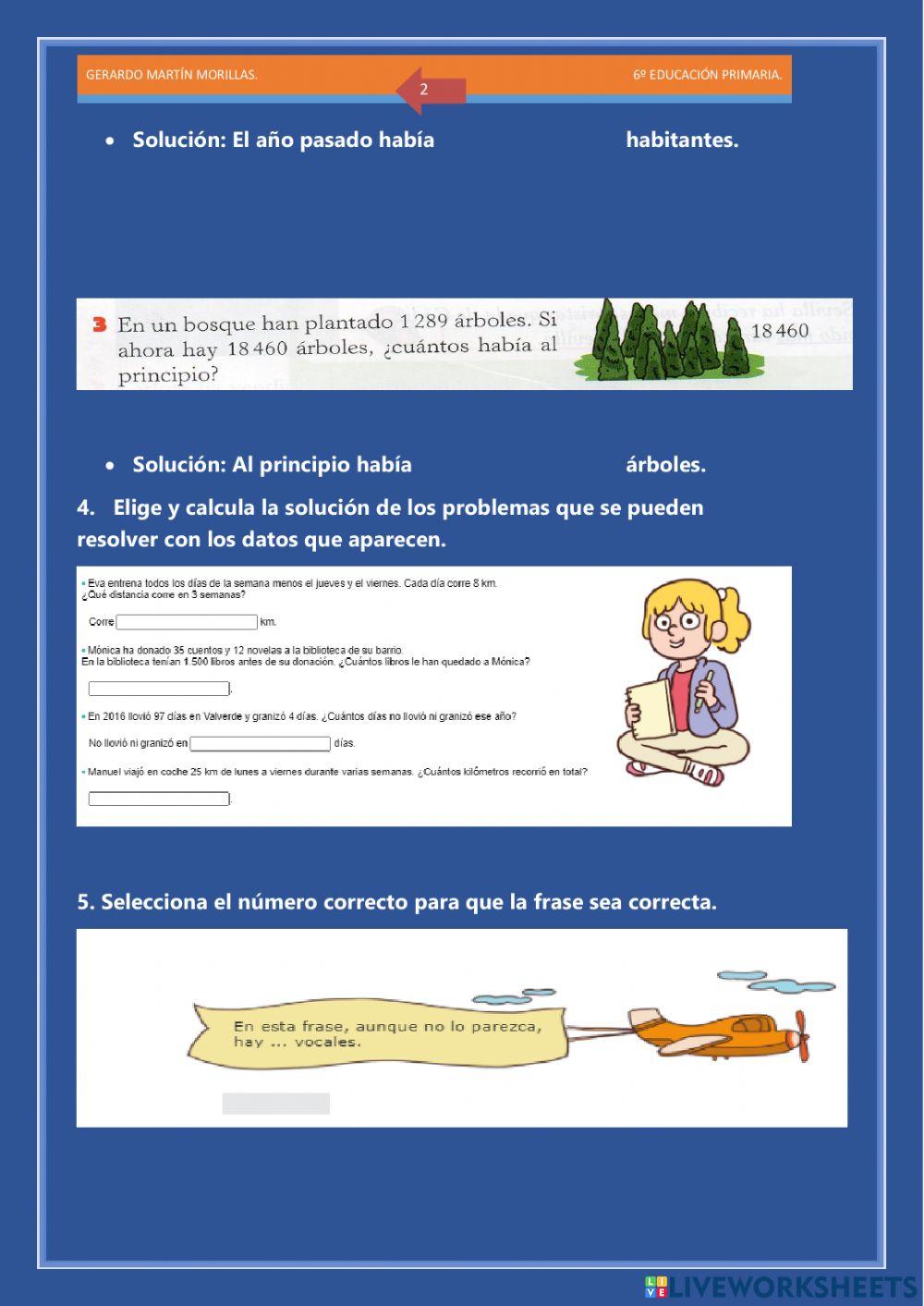 Resolución de problemas. Ficha 2.