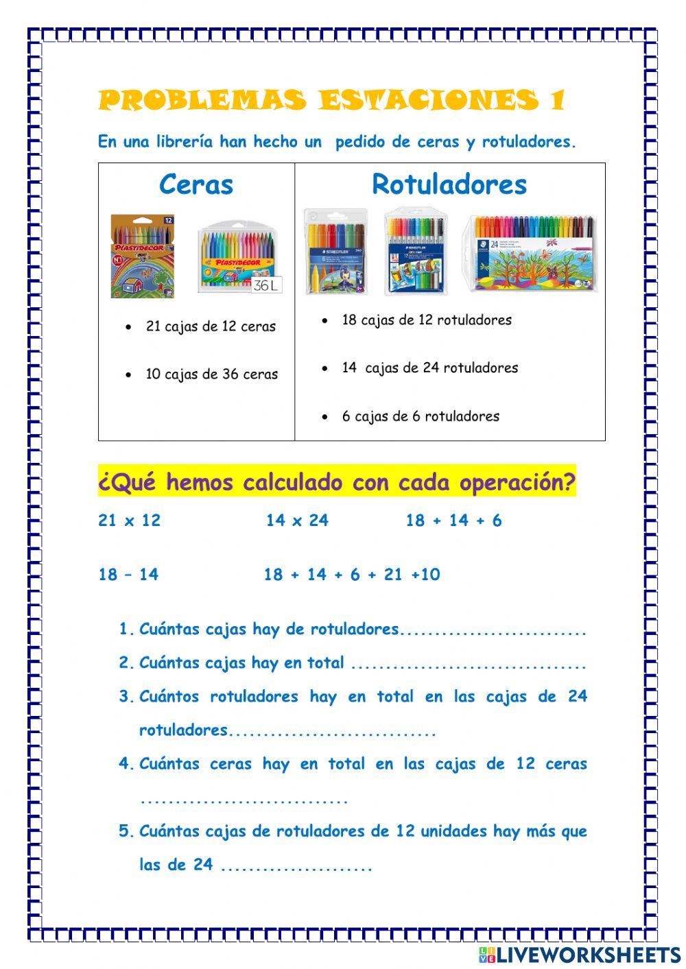 Problemas operaciones básicas