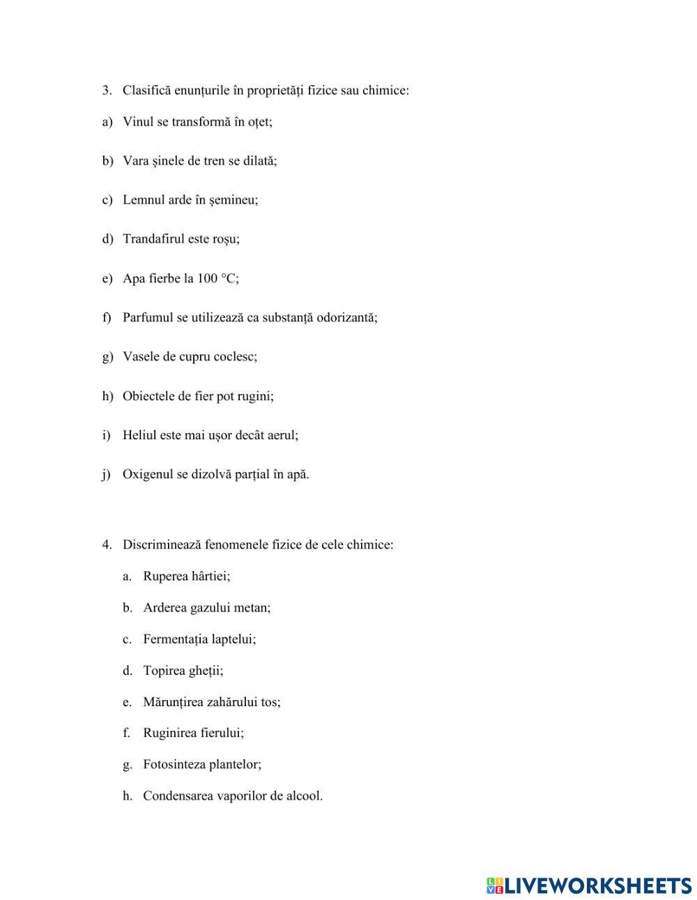 Corp, substanta, proprietati si fenomene