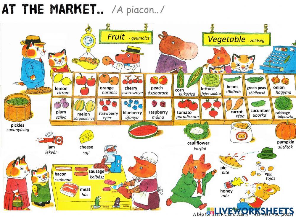 Szotanulo verseny - 2. fordulo - At the market