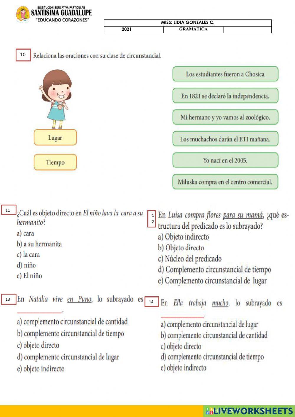 Predicado y estructura