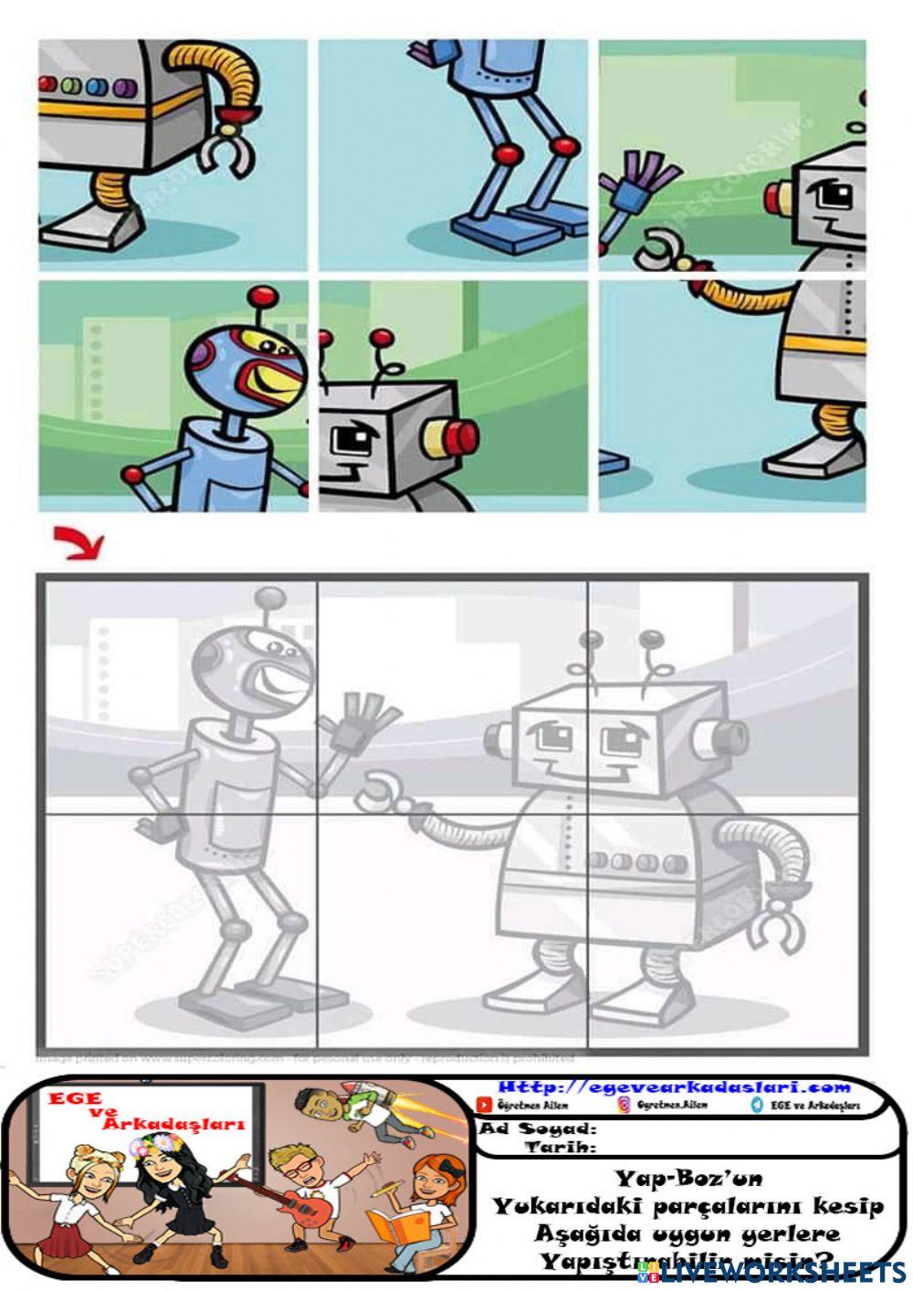 Okuma Yazmaya Hazırlık: Yap-Boz 1 Etkinliği