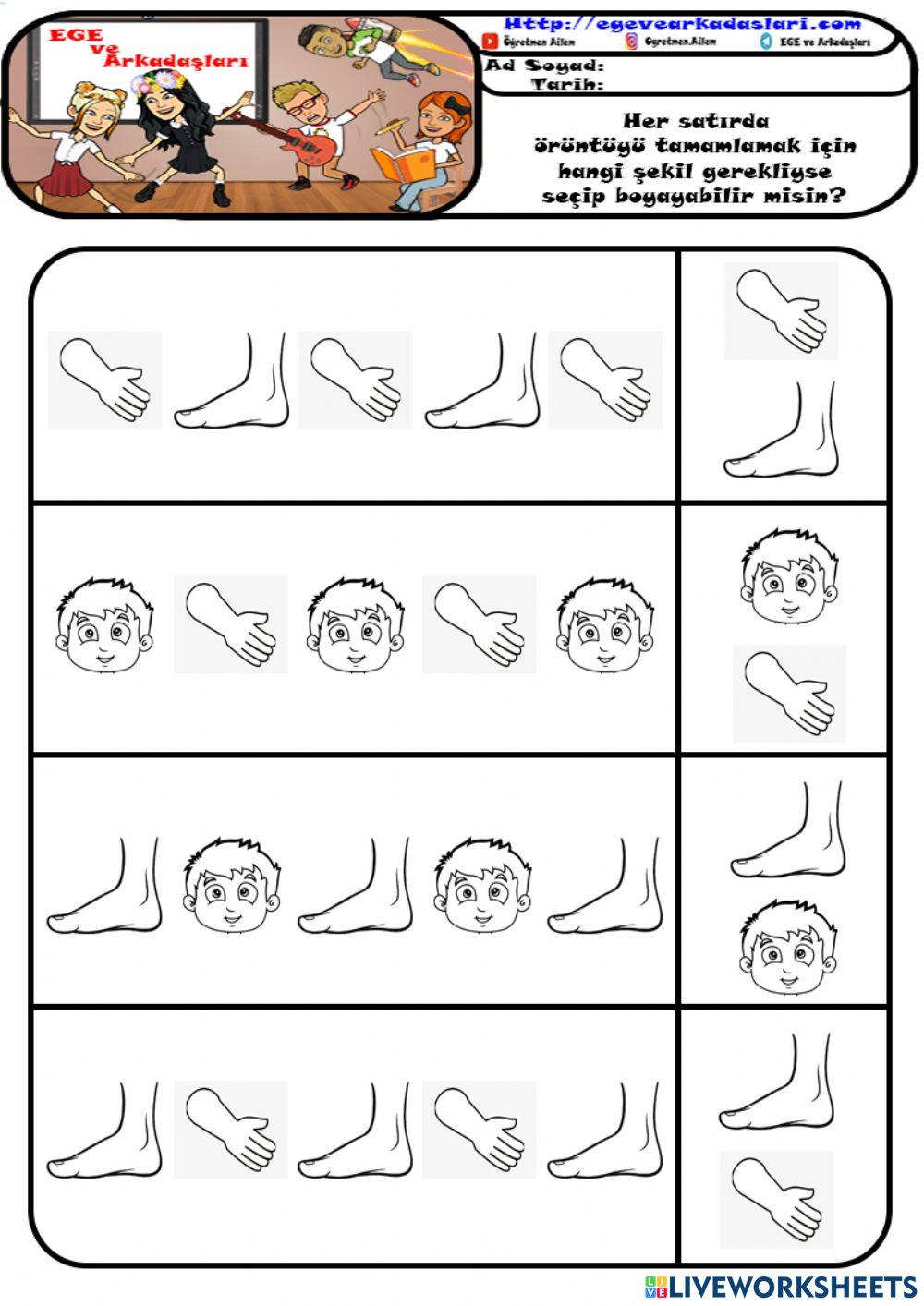 Matematik - Örüntü 1 Etkinliği