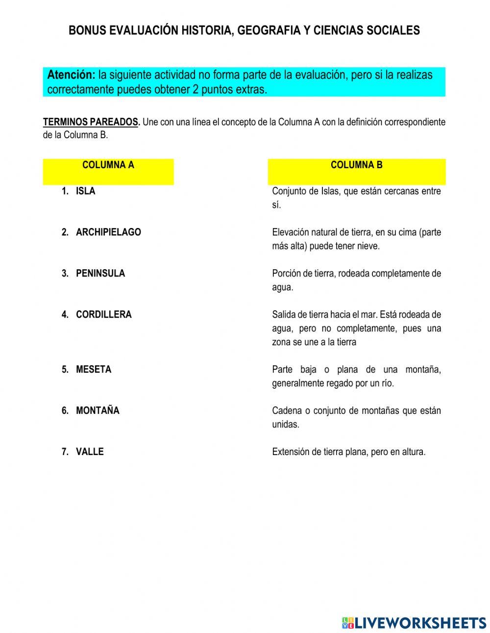 Evaluación final Historia