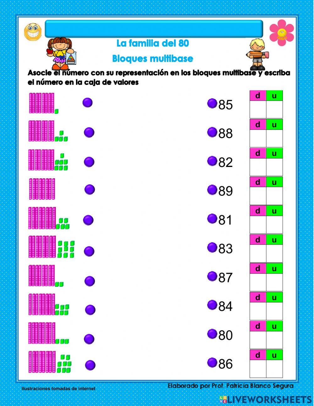 La familia del 80 los bloques multibase