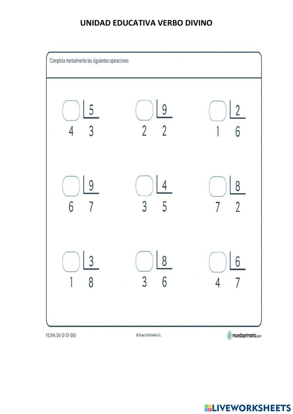 4 Operaciones Básicas