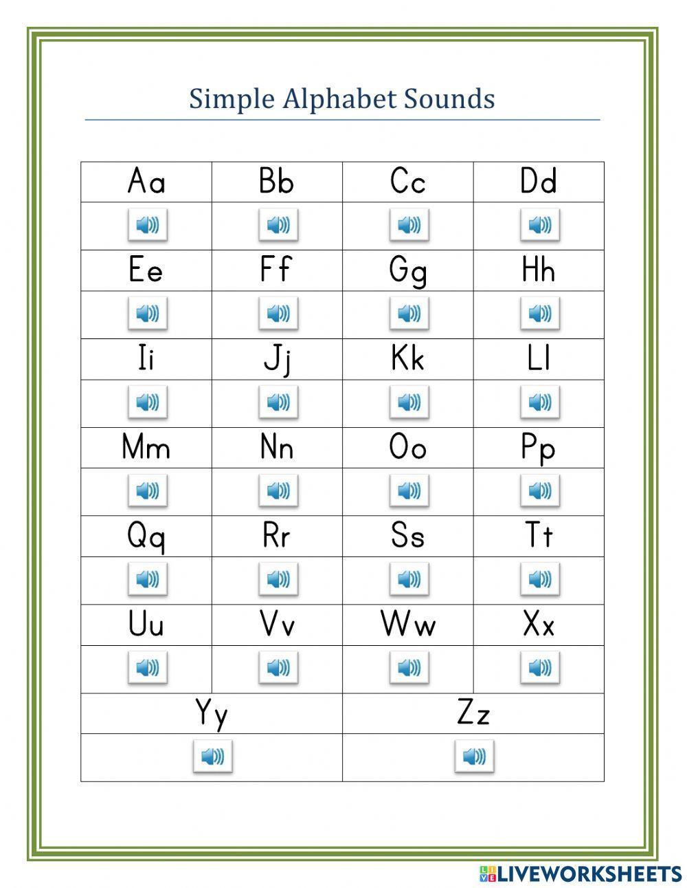 Simple Alphabet Sounds