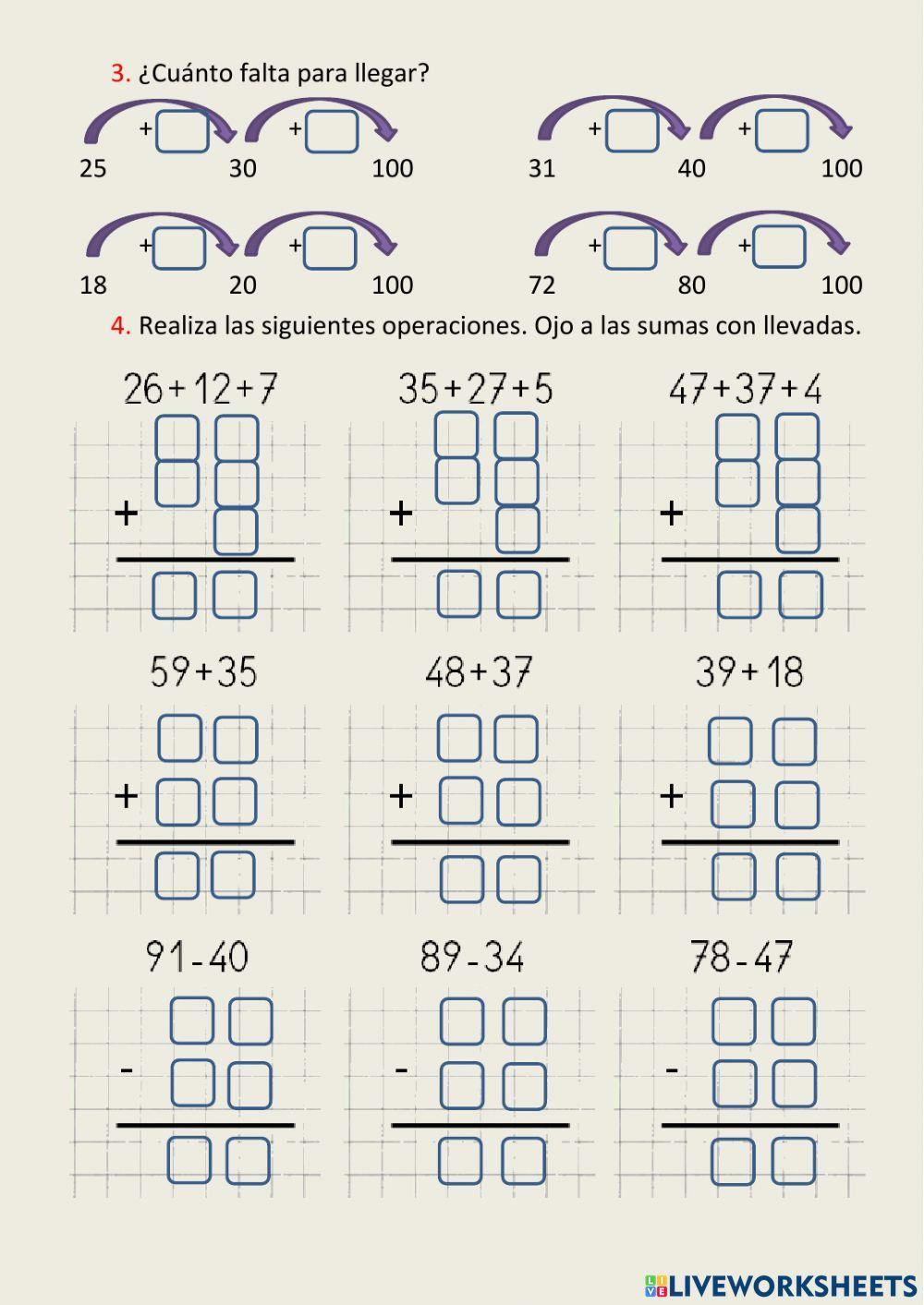 Cálculo y operaciones