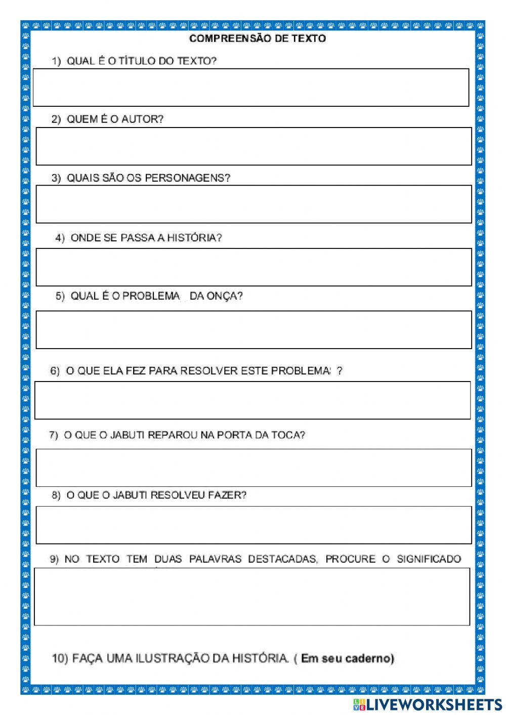 Montagem e desmontagem de fábula