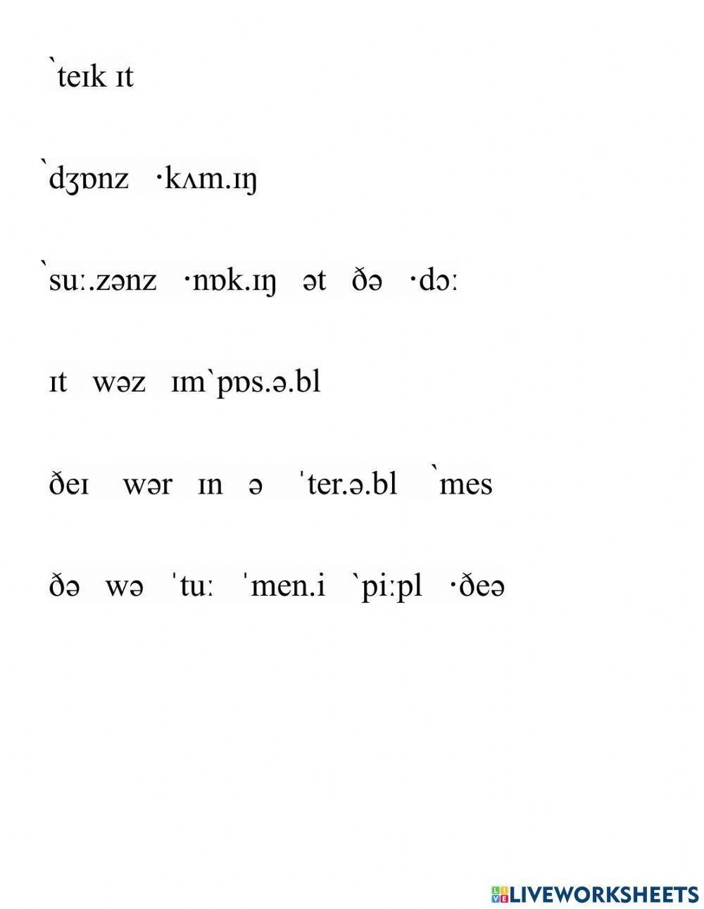 Tone units 1585429 | Nguyennhanhnue | Live Worksheets