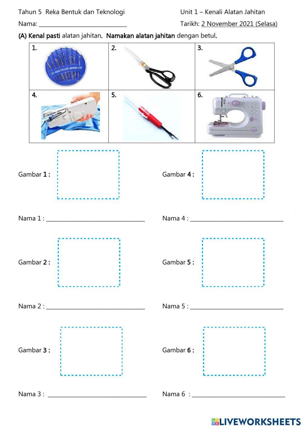 Unit 1 - Kenali Alatan Jahitan