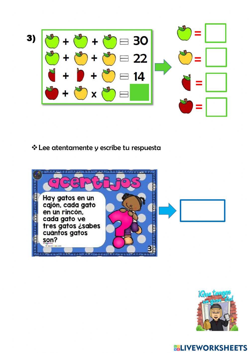 Tercer concurso de acertijos matemáticos.