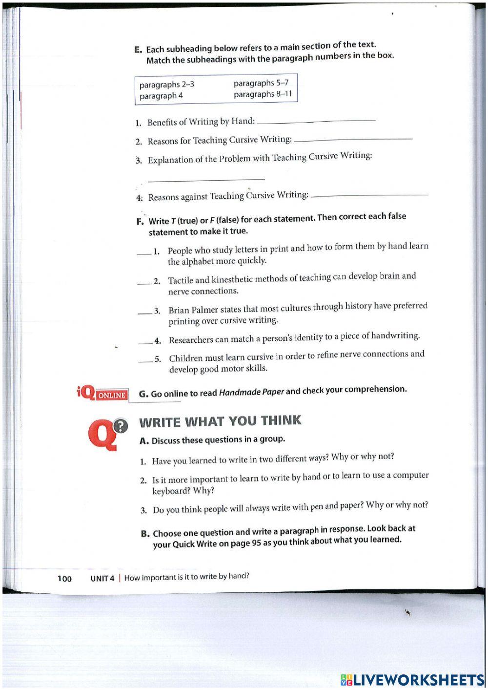 Academic reading & writing