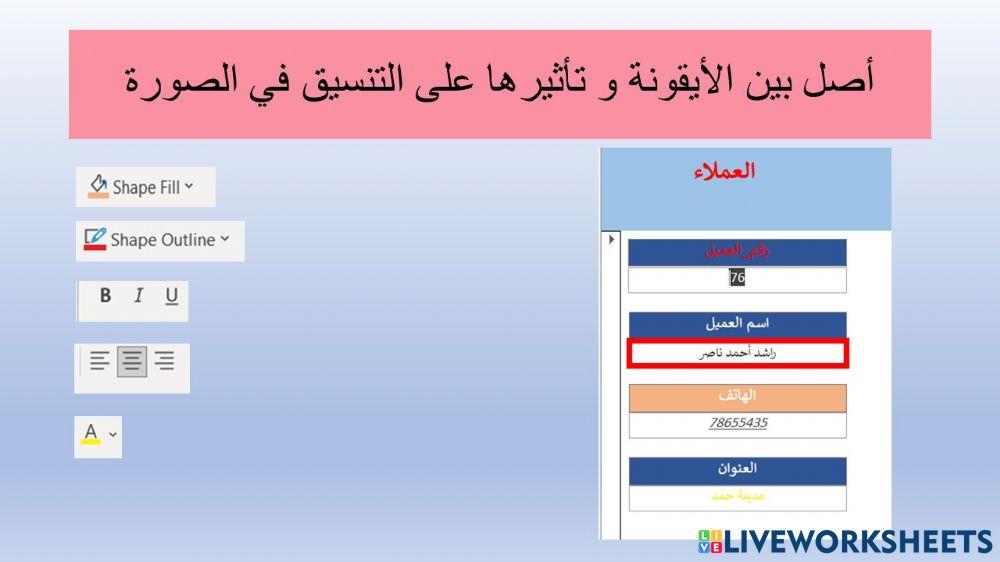 نشاط قواعد البيانات