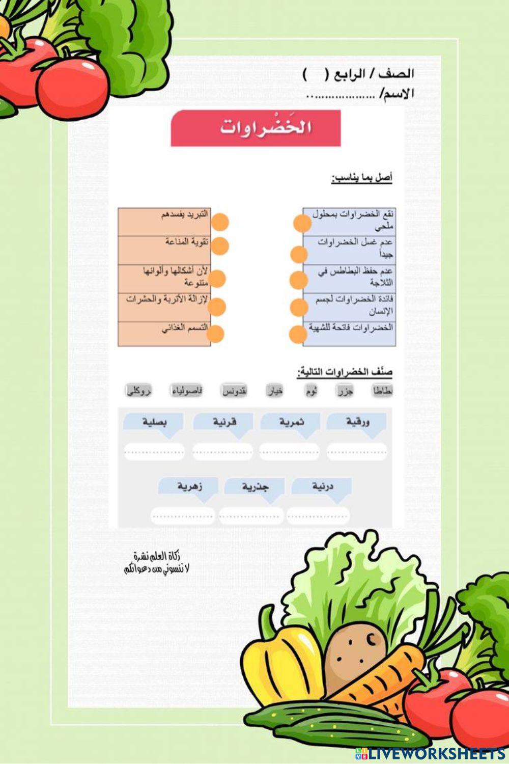 ورقة عمل تفاعلية لقياس المهارة