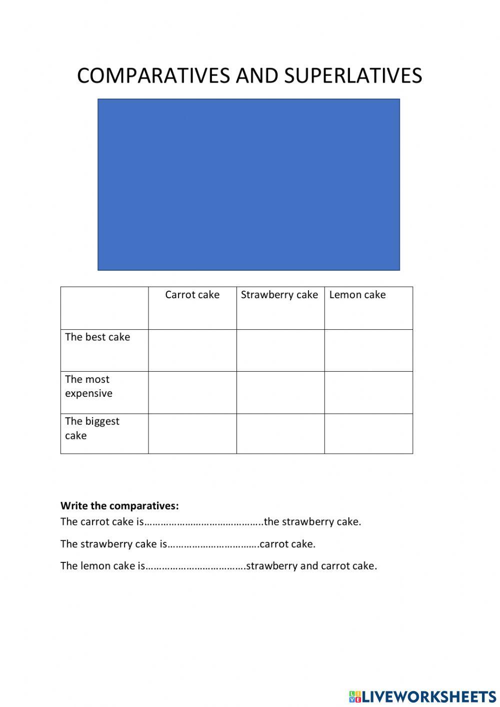 Comparatives and superlatives