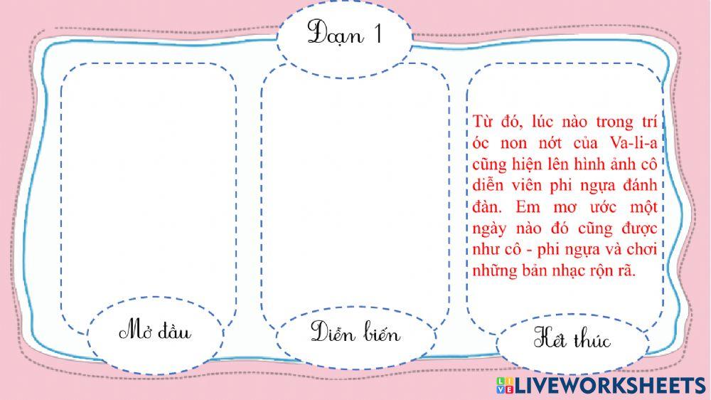 Luyện tập xây dựng đoạn văn kể chuyện