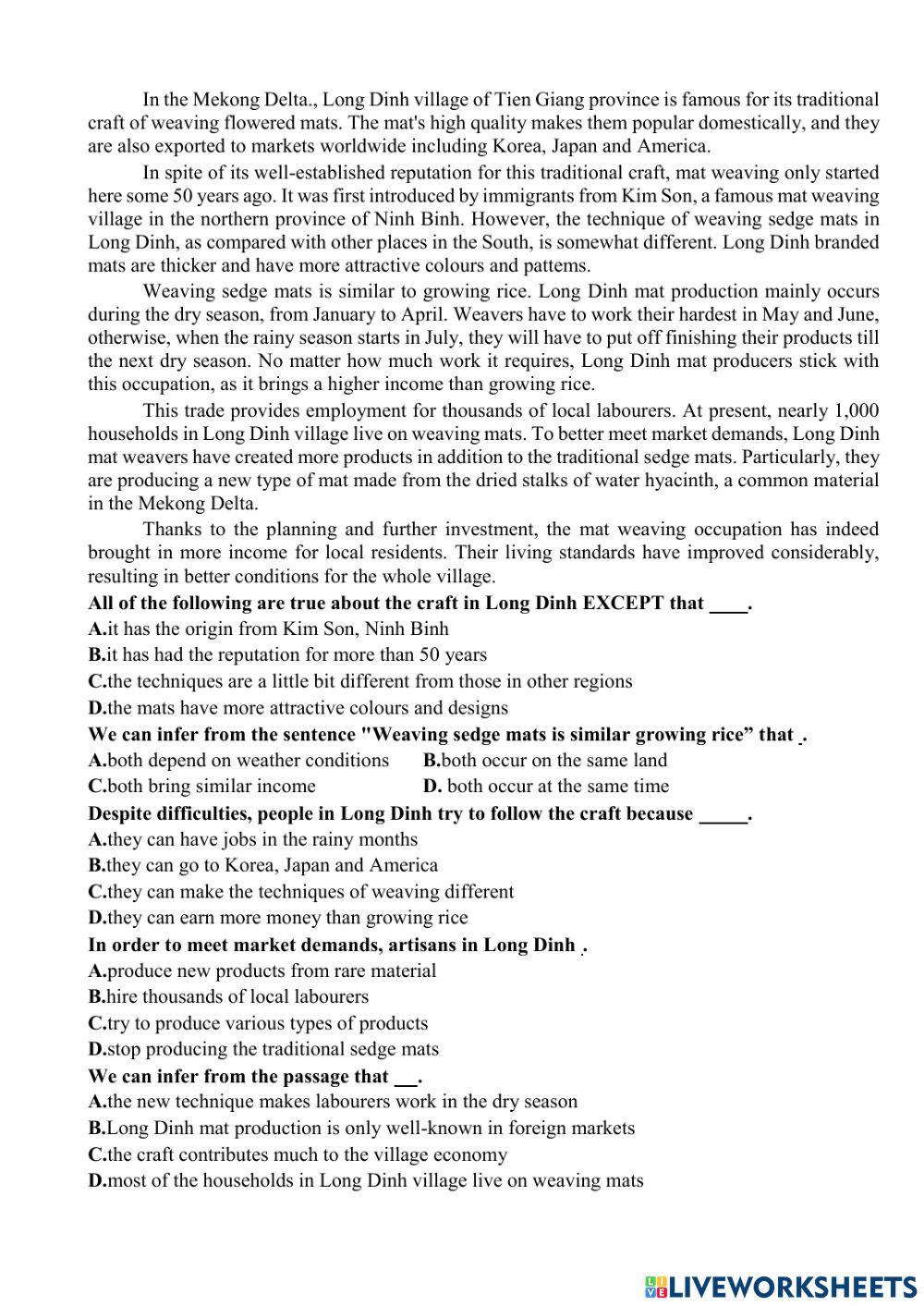 Midterm revision for grade 9