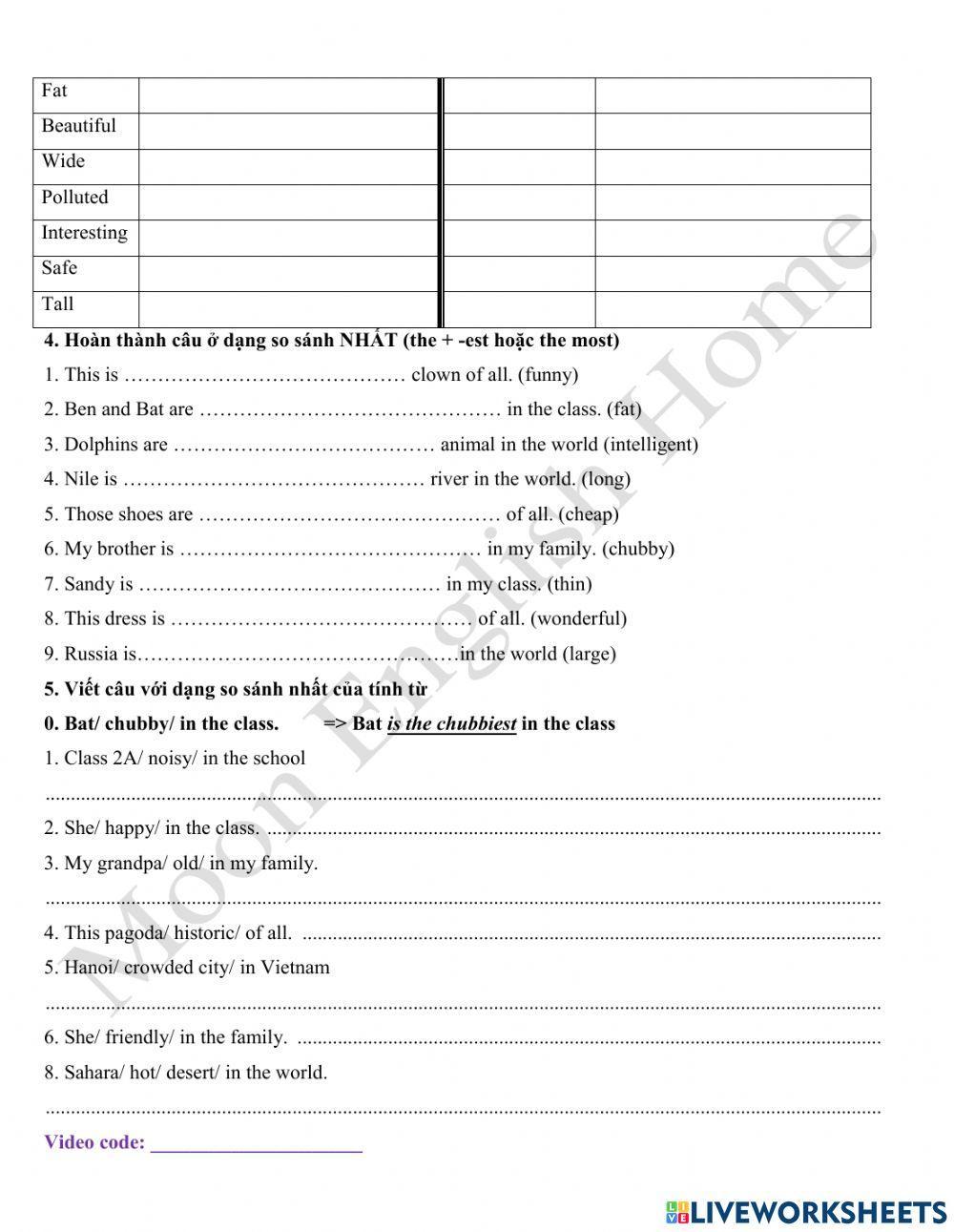 31.10 Grade 4 So sánh nhất