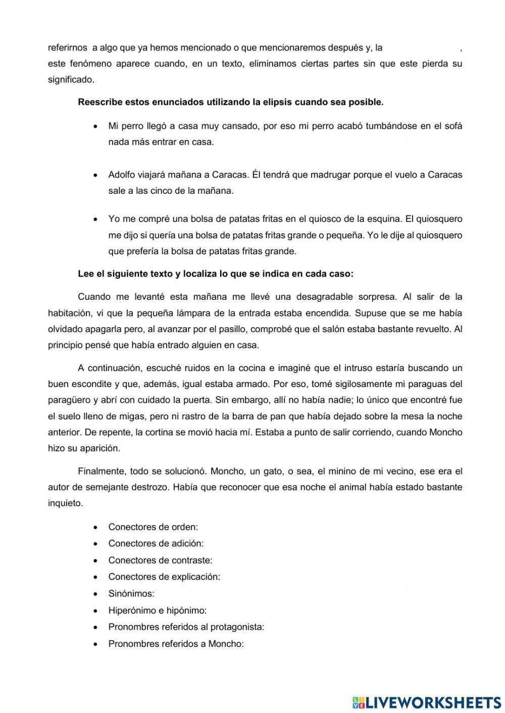 El texto y sus propiedades