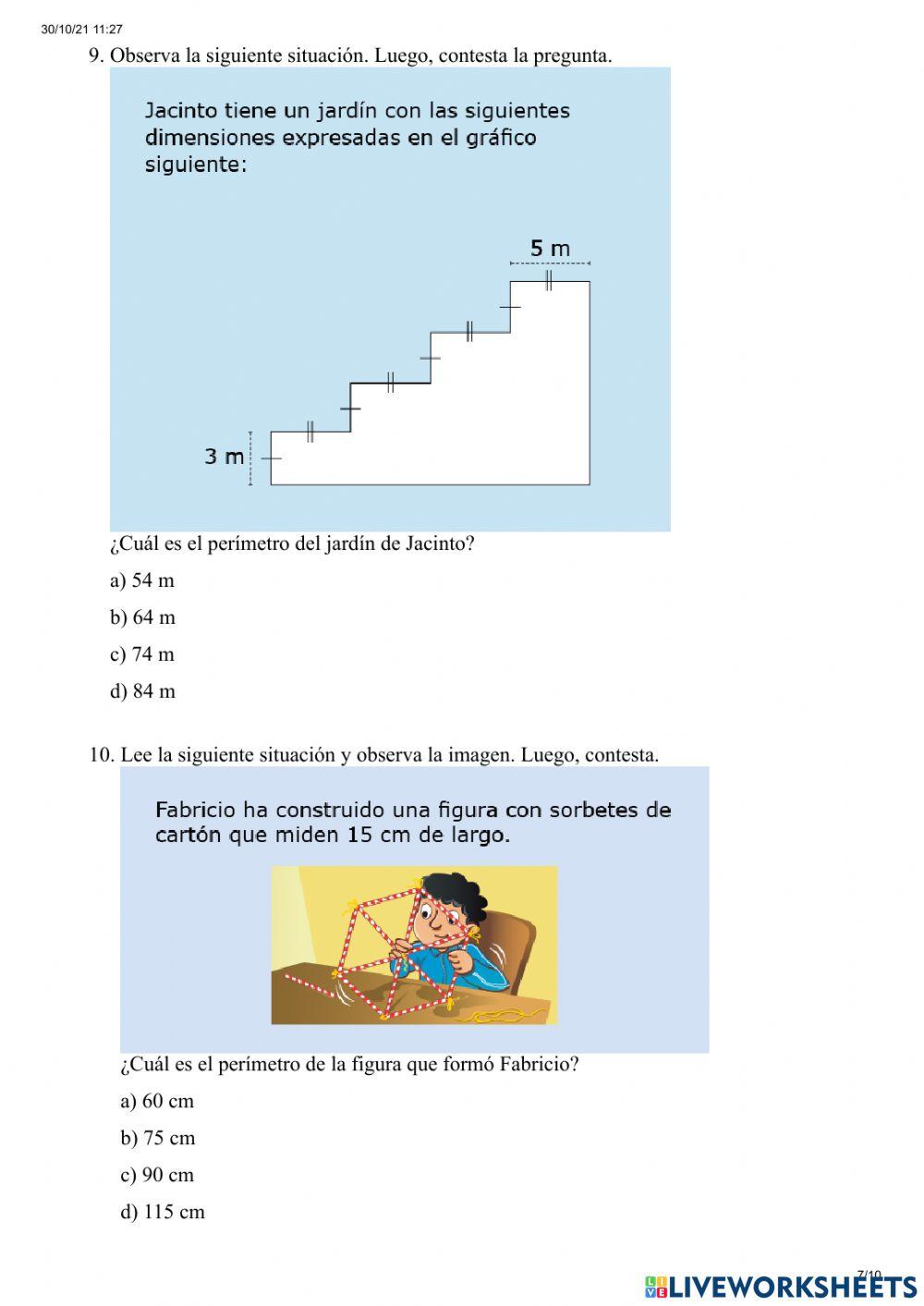 Actividad de perímetros