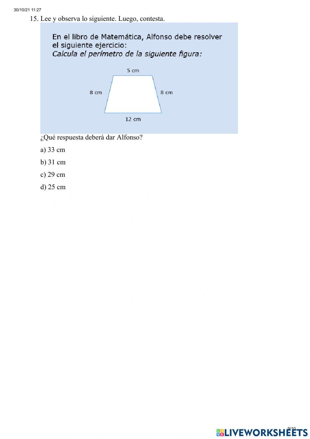 Actividad de perímetros