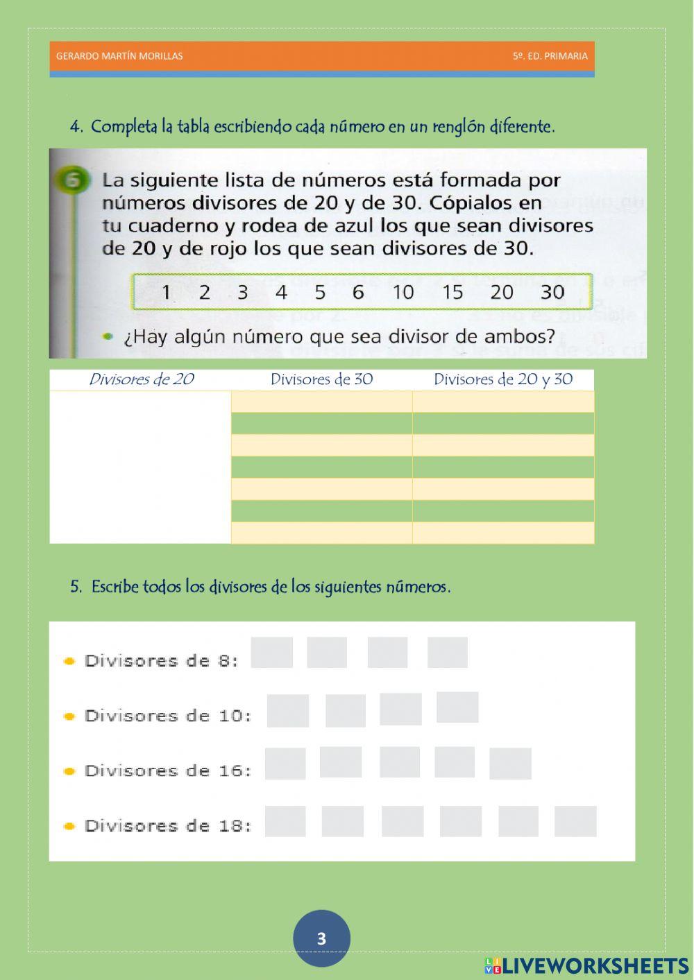 Numeración. Ficha 7.