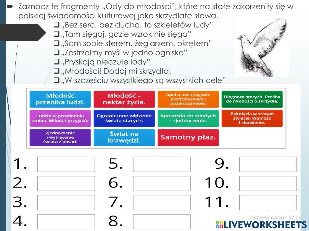 Adam Mickiewicz -Oda do młodości-