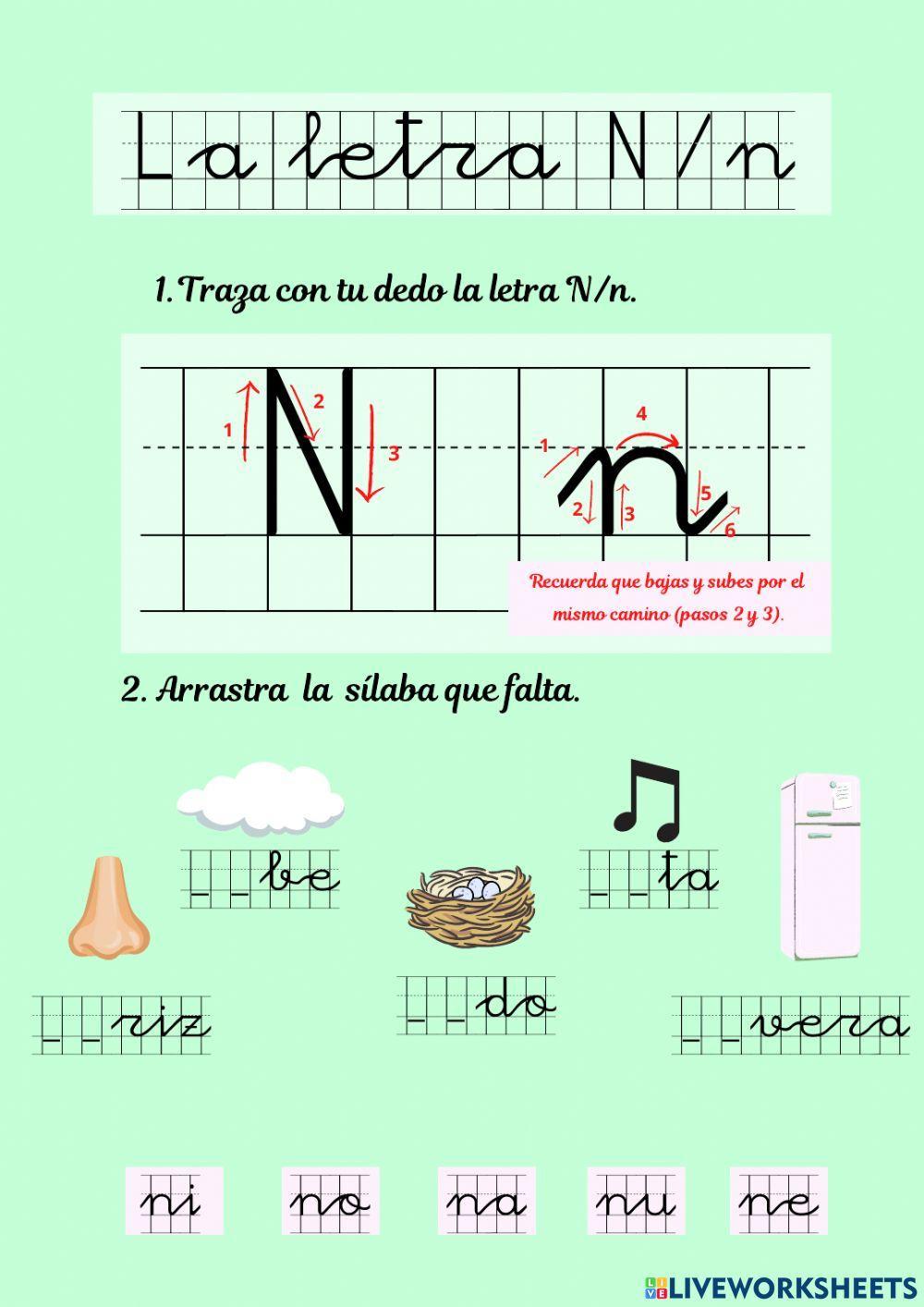 La letra N-n La letra N-n