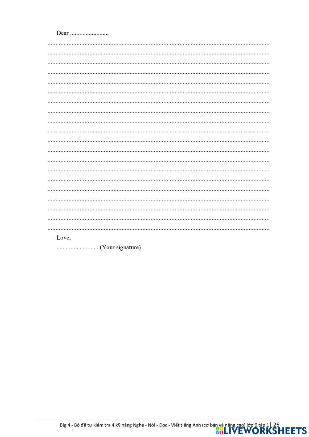 English 9 BIG4 unit 3 speaking listening and writing