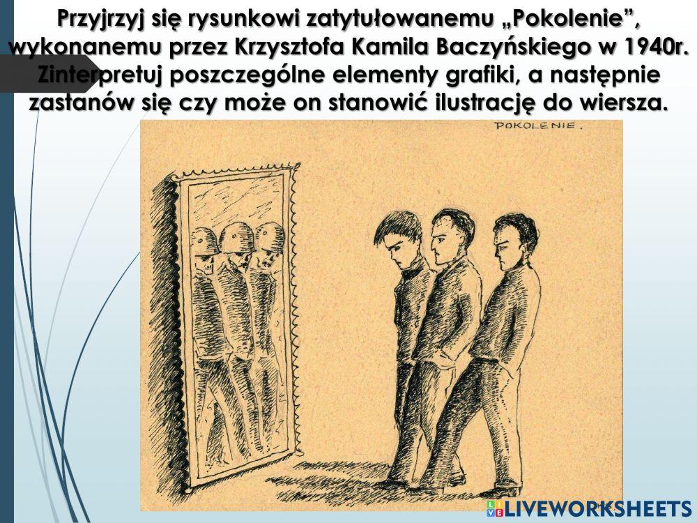 Krzysztof Kamil Baczyński -Pokolenie-