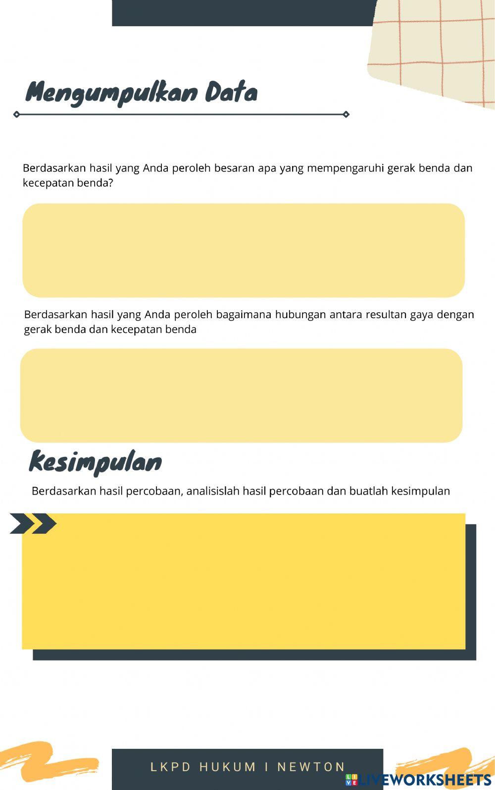 Lkpd hukum i newton kegiatan 2