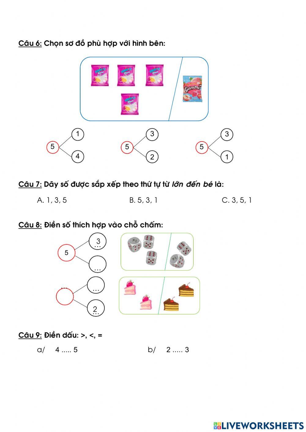 Ôn tập toán giữa kì 1