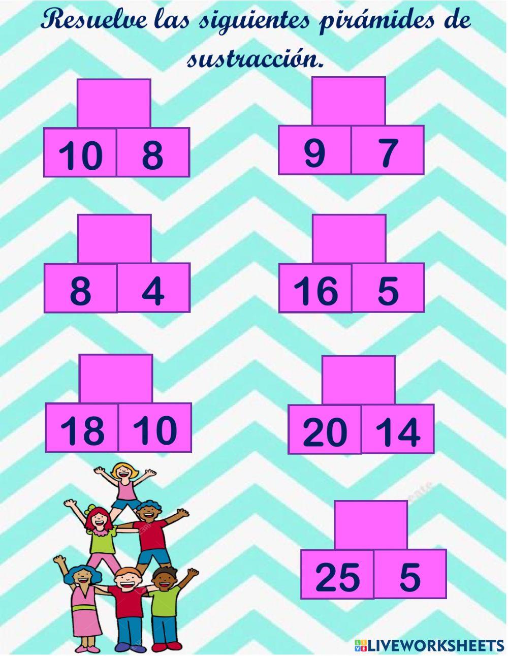 Pirámides de sustracción