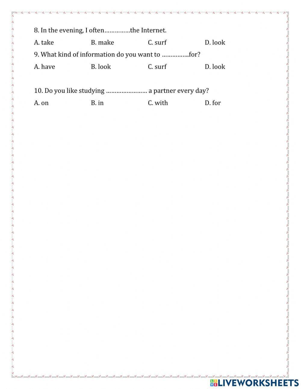Unit 2: i alwáy get up eảly. how about you?