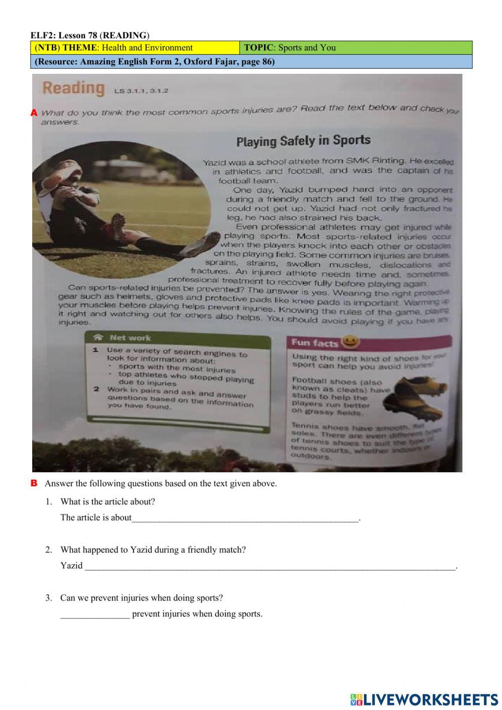 ELF2: Lesson 78 (READING)