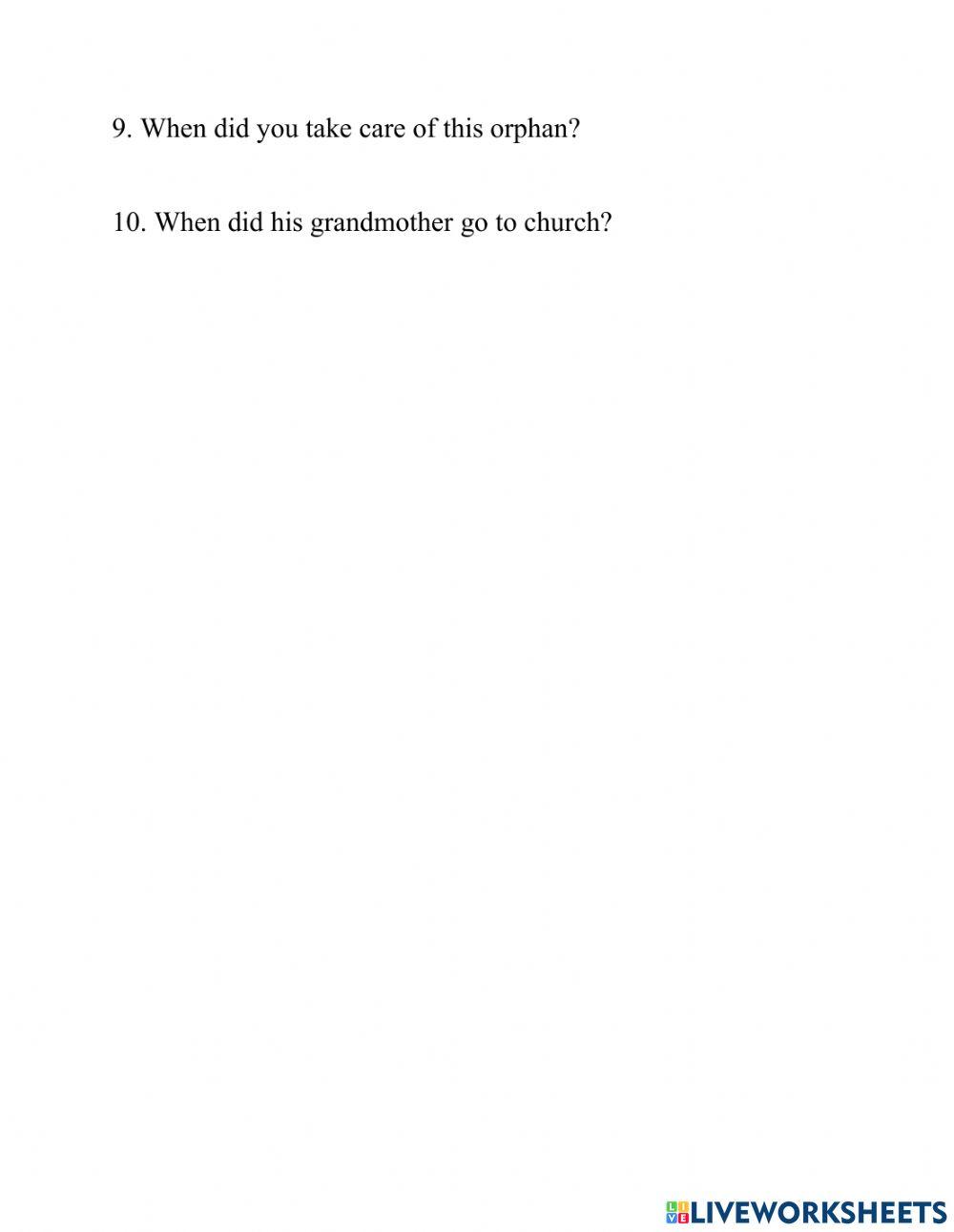 Rewrite past simple and present perfect