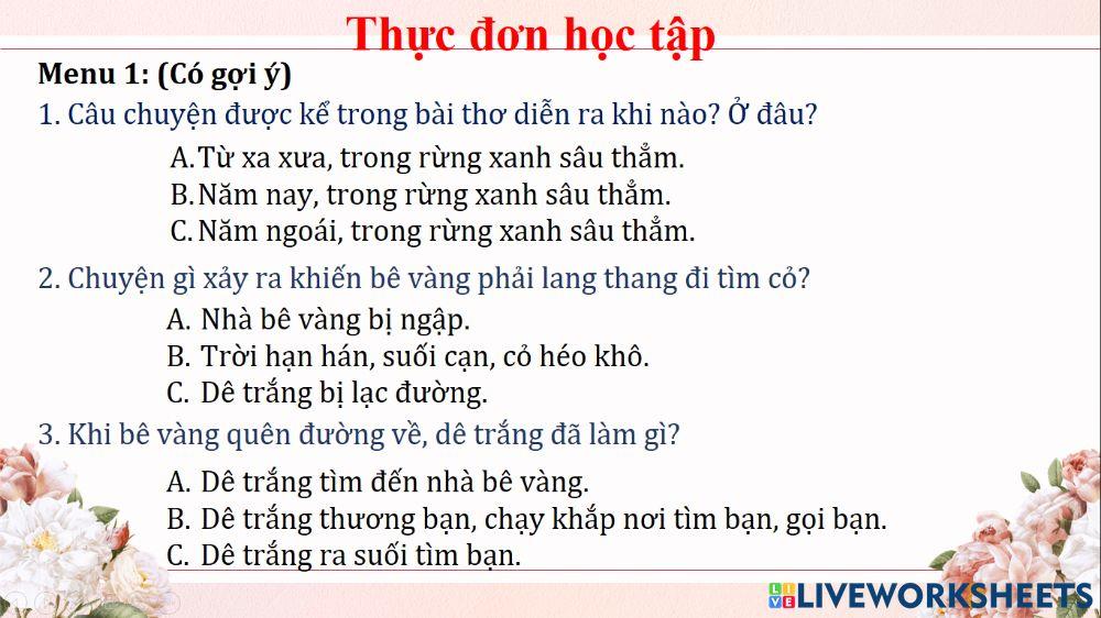 Tập đọc gọi bạn tuần 10