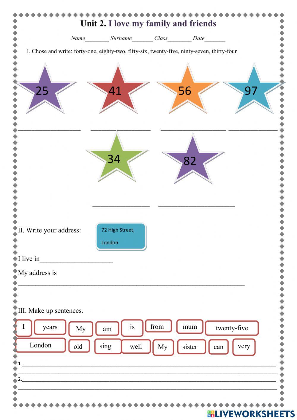 I love my family and friends