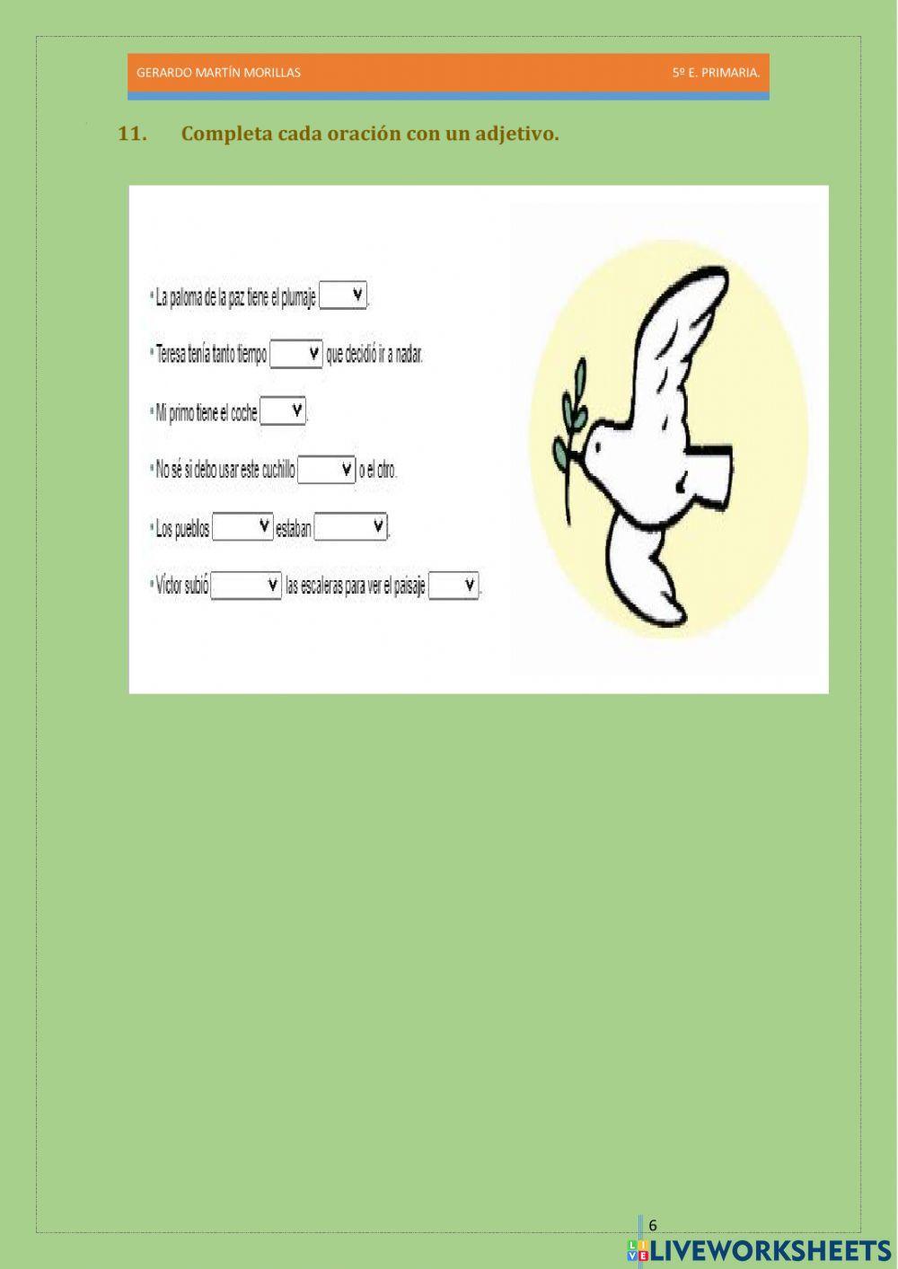 Taller de gramática. Ficha 3.