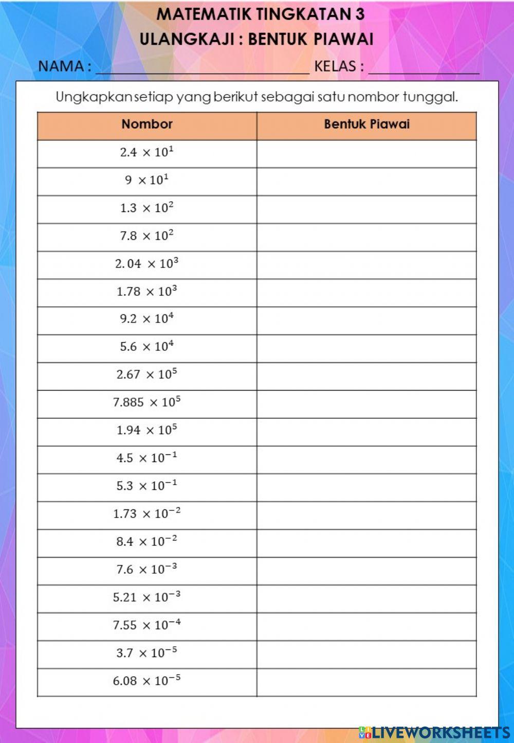 Ulangkaji Bentuk Piawai