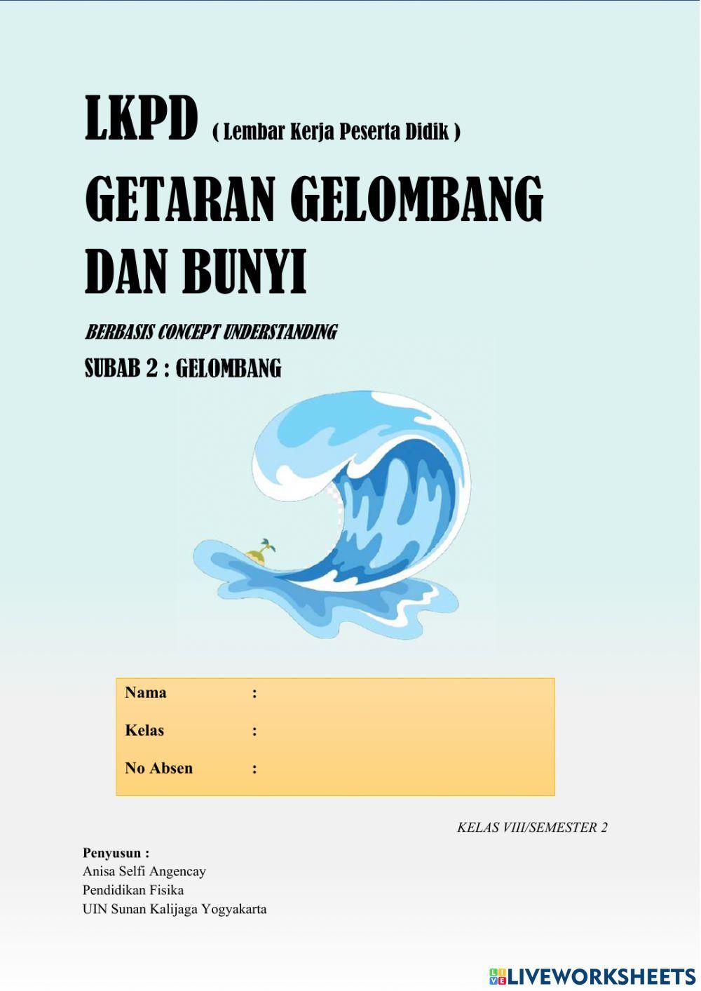 E-LKPD 2 Materi Gelombang kelas VIII SMP-MTs