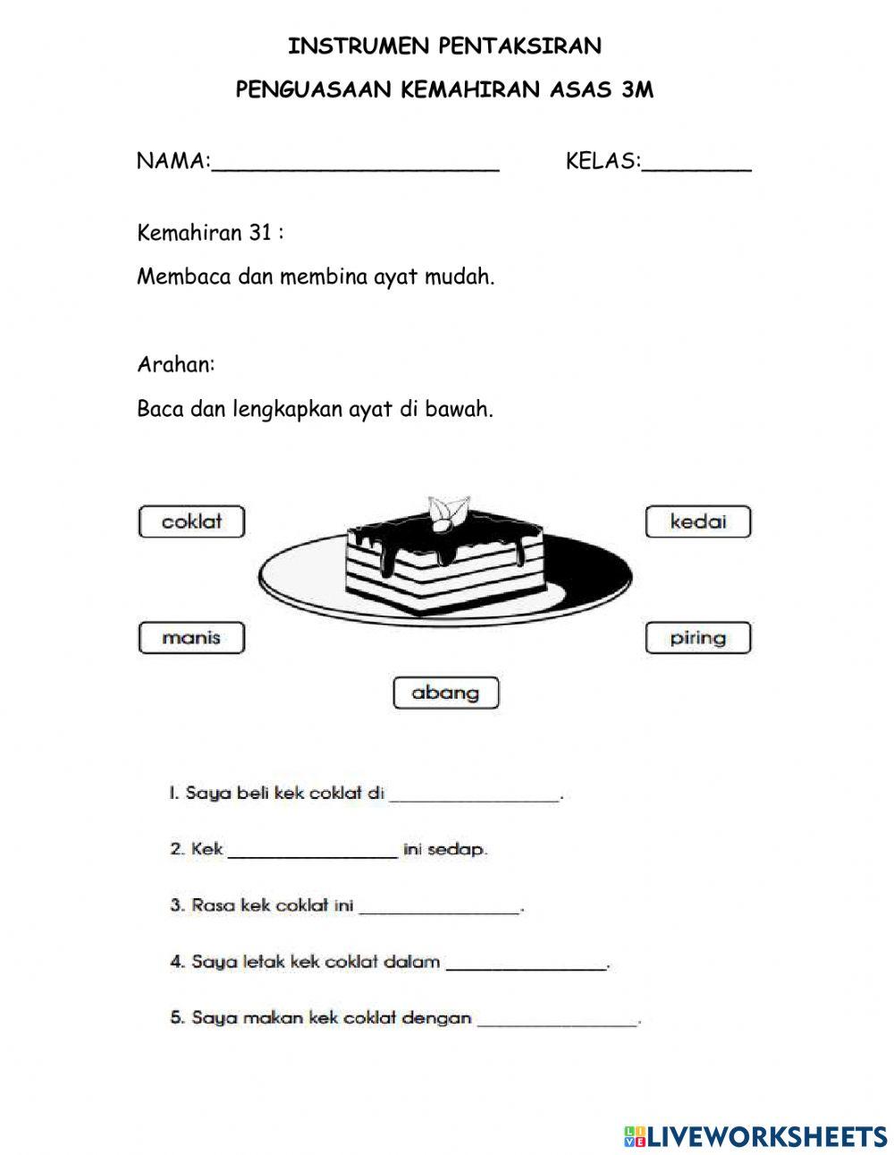 Pentaksiran Penguasaan Kemahiran Asas 3M Tahap 1