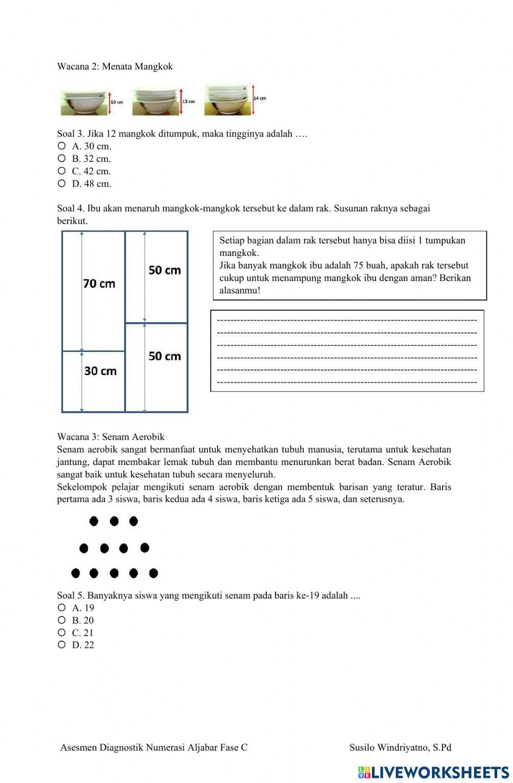 Asesmen Numerasi Aljabar