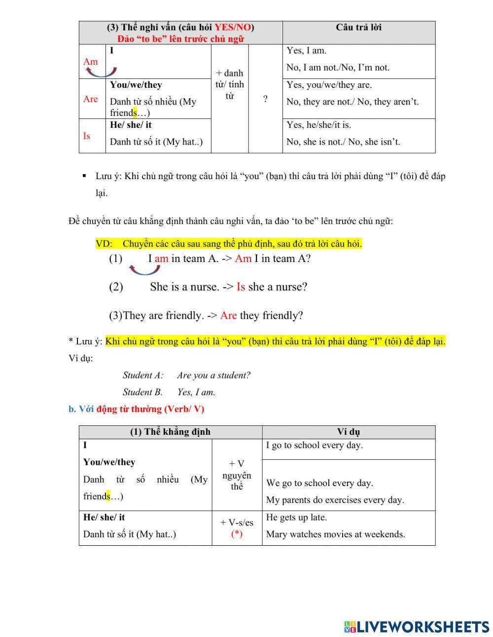 Grade 6 - Unit 1 - My new school - Hiện tại đơn - Have - Do - Play - Study