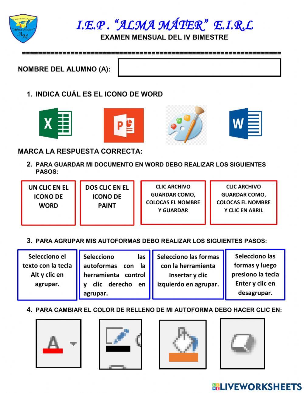 Herramientas de word