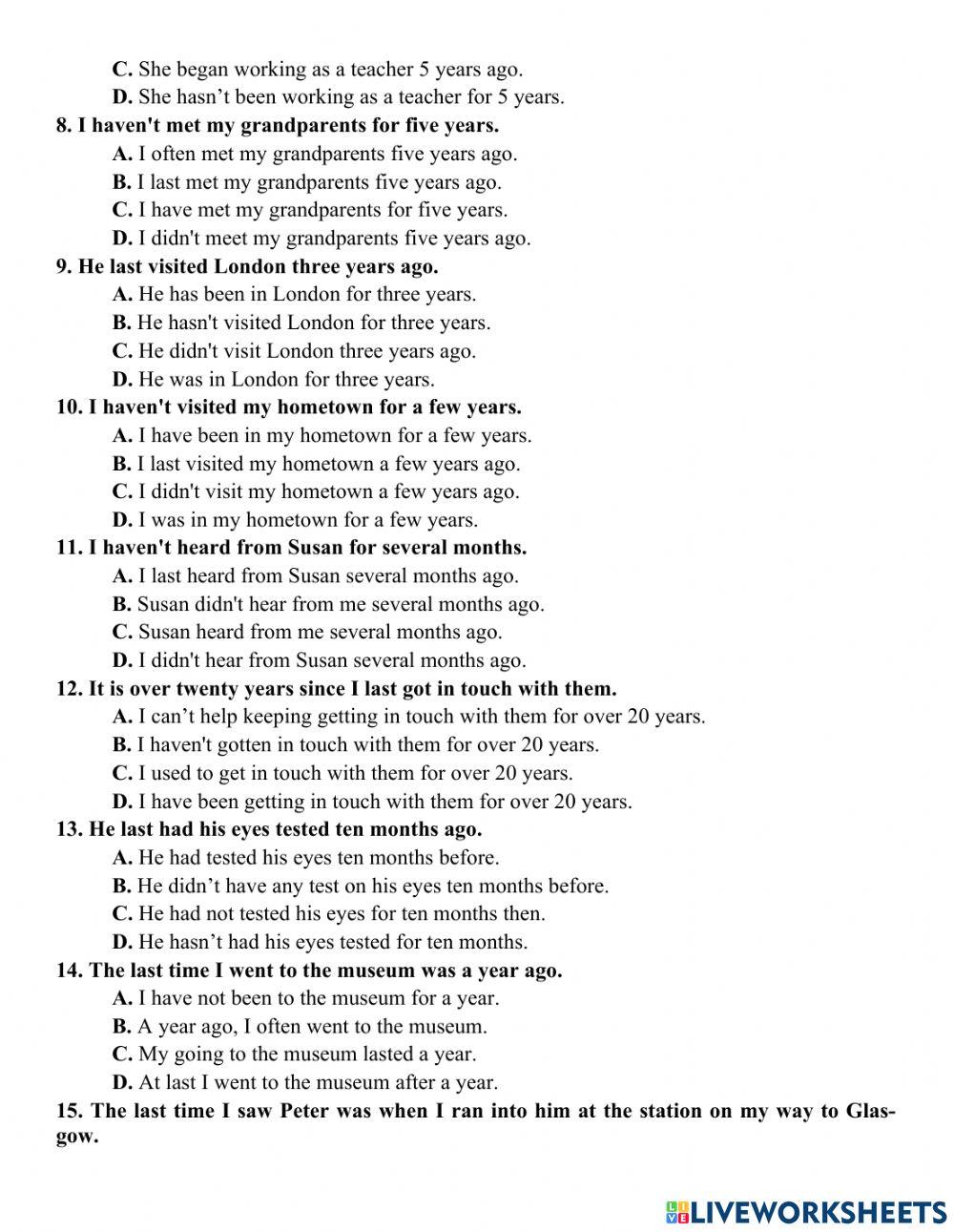 Revision for the 1st term test – no7 (grade 12)