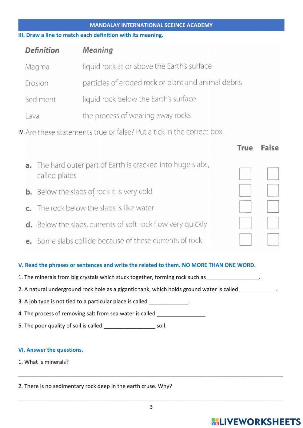First Term Final Exam