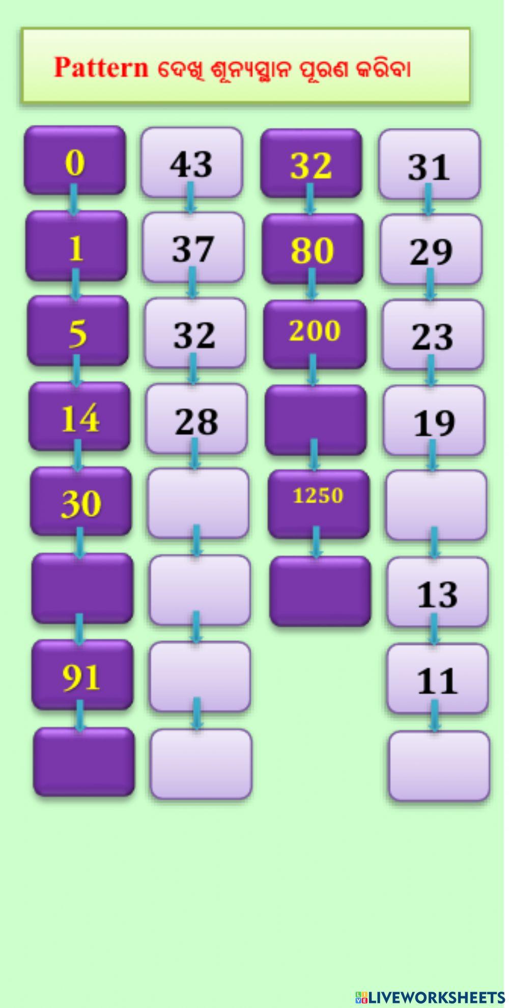 Reasoning Worksheet-2S